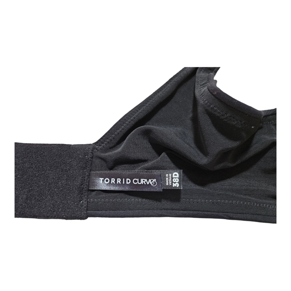 Torrid curve black bra size 38D - Picture 3 of 4